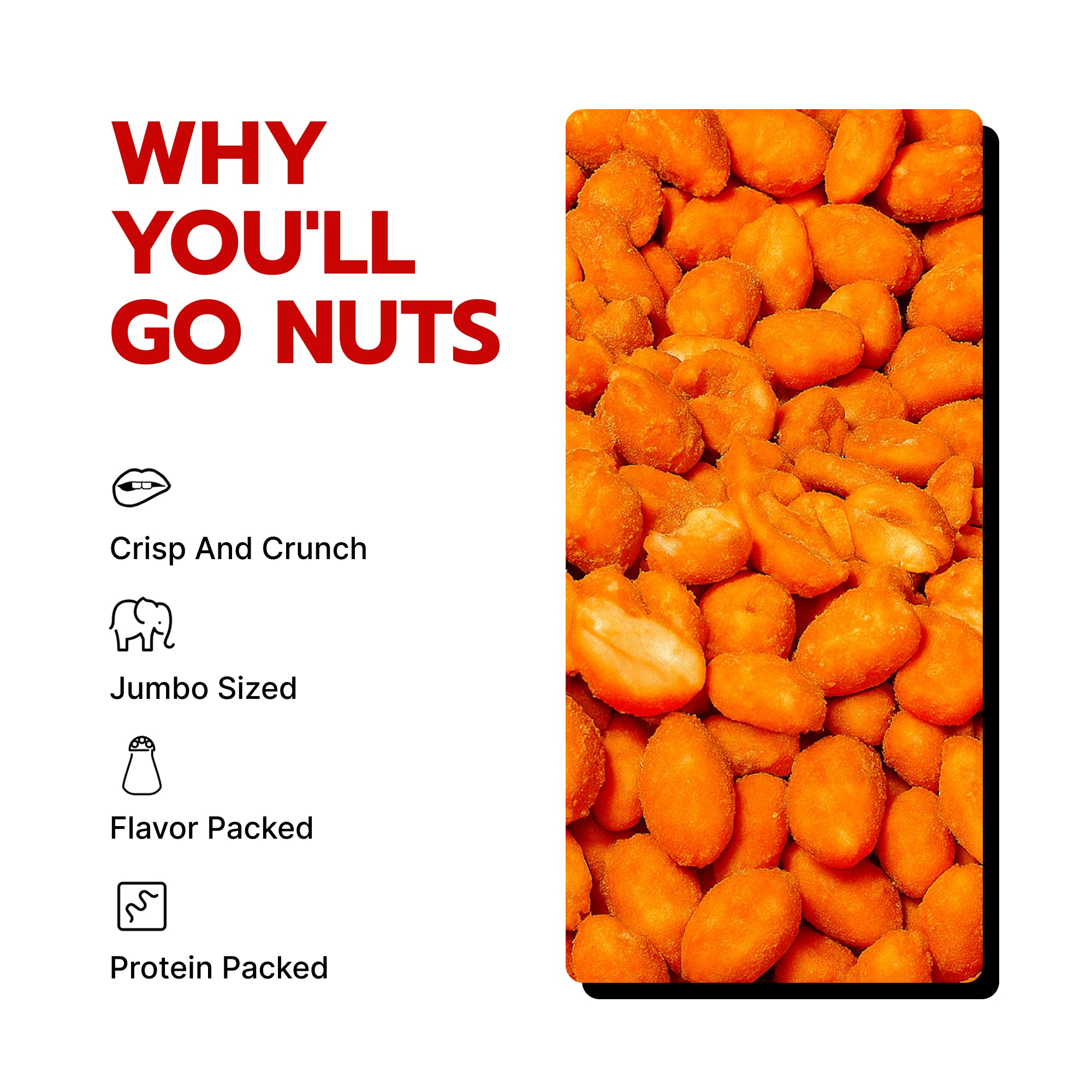 Hot Cheddah Gourmet Peanuts  10 Oz Bag