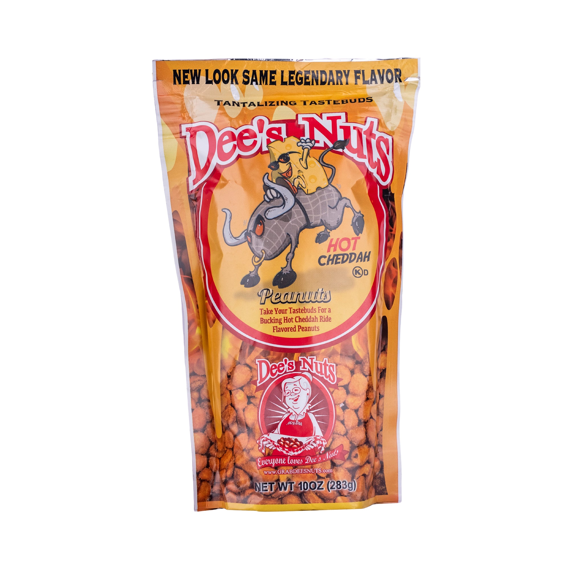 Hot Cheddah Gourmet Peanuts  10 Oz Bag