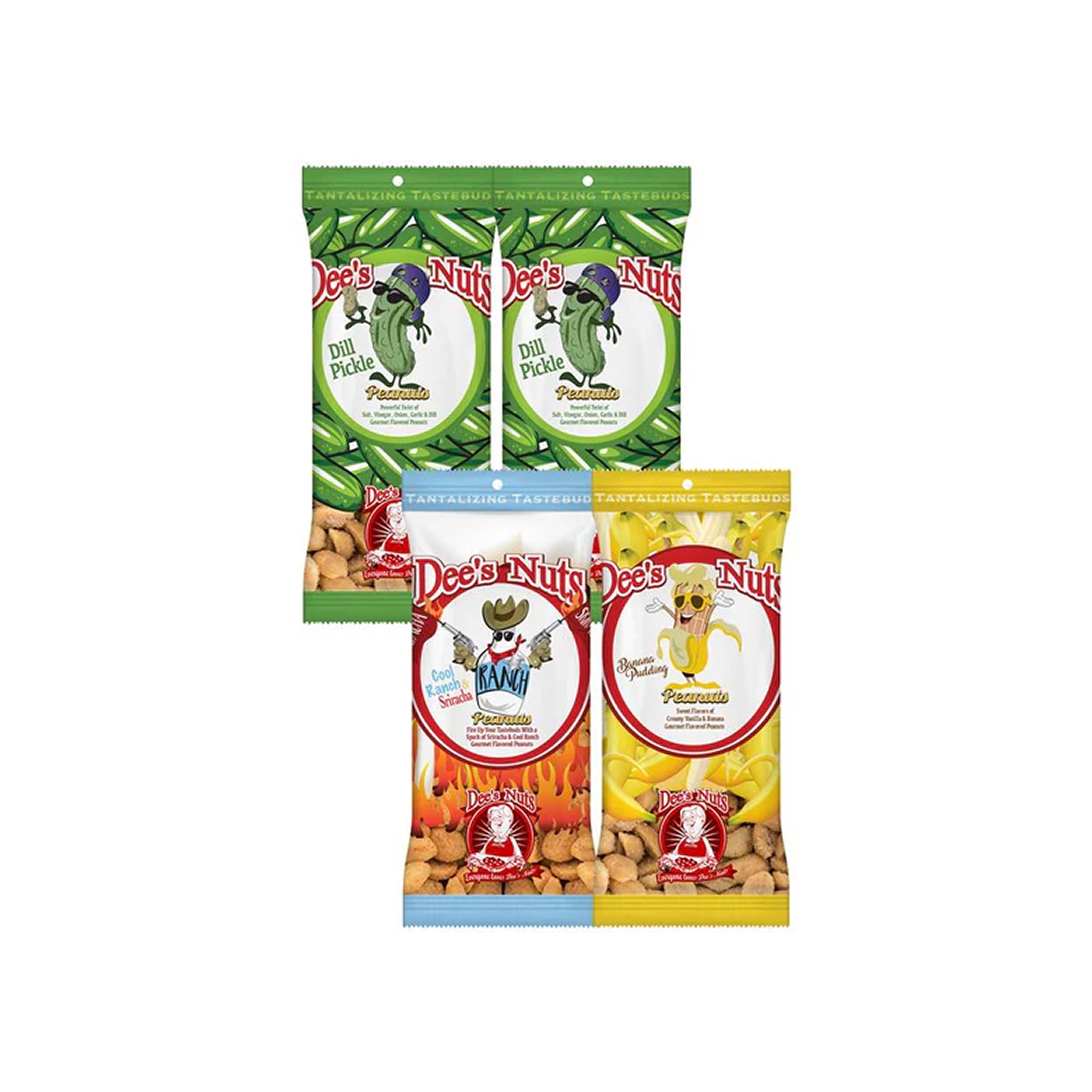 Dee's Nuts Sample Pack 4-4oz bags