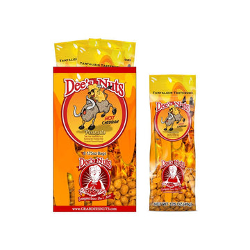 Hot Cheddah Gourmet Peanuts  8-1.75oz Bags