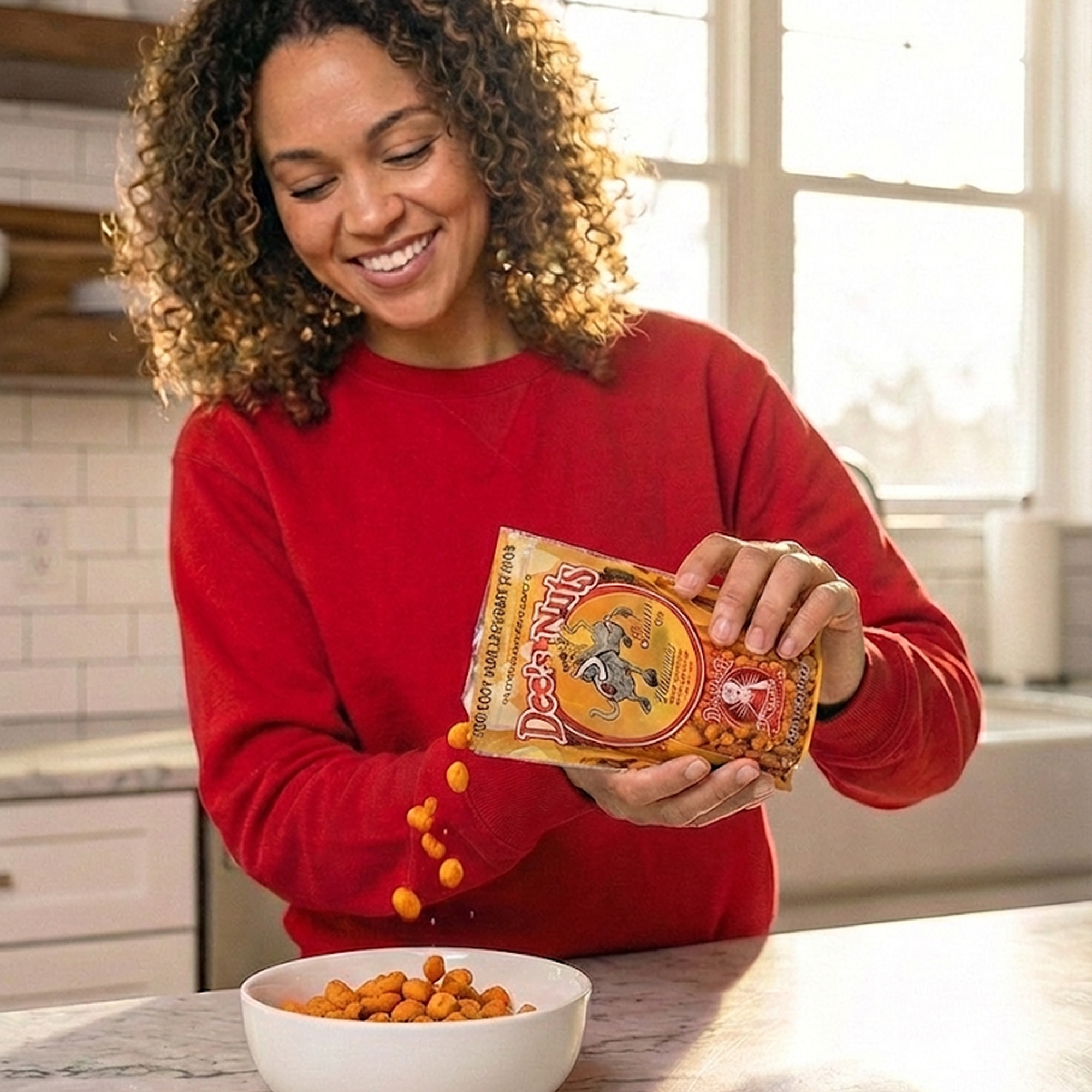 Hot Cheddah Gourmet Peanuts  10 Oz Bag